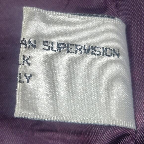 Cellini 100% Silk Plaid Suit Jacket - Picture 9 of 10